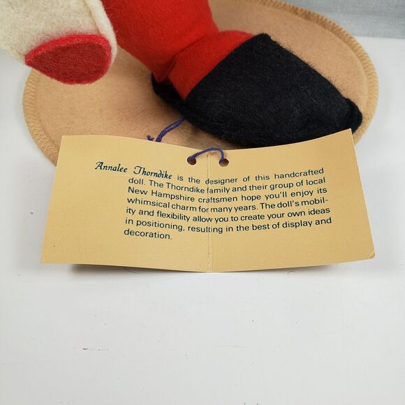 Annalee Dolls 12" Santa w/Stocking 1990 Christmas 5486 - Picture 13 of 16